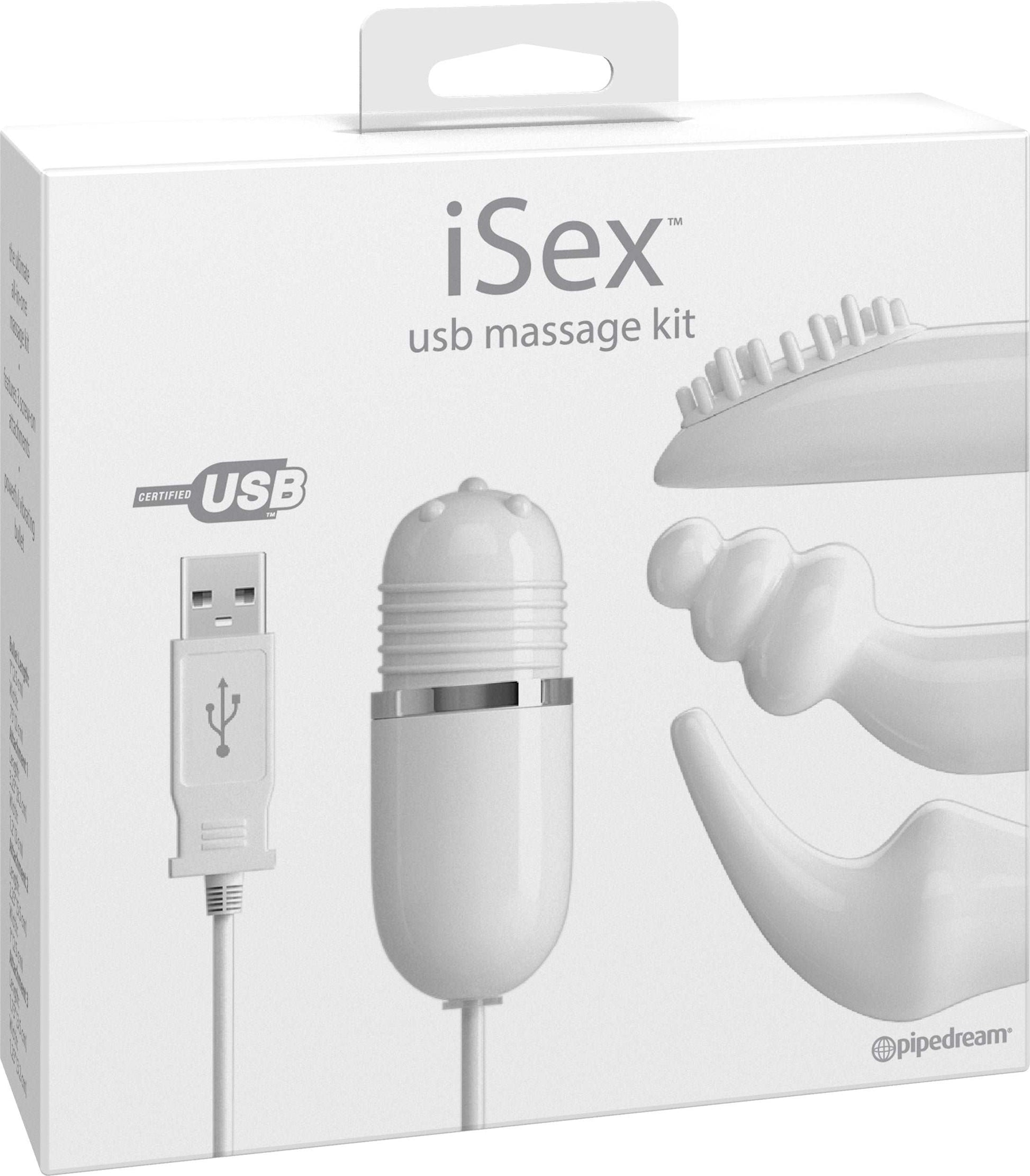 Pipedream iSex USB Massage Kit packaging