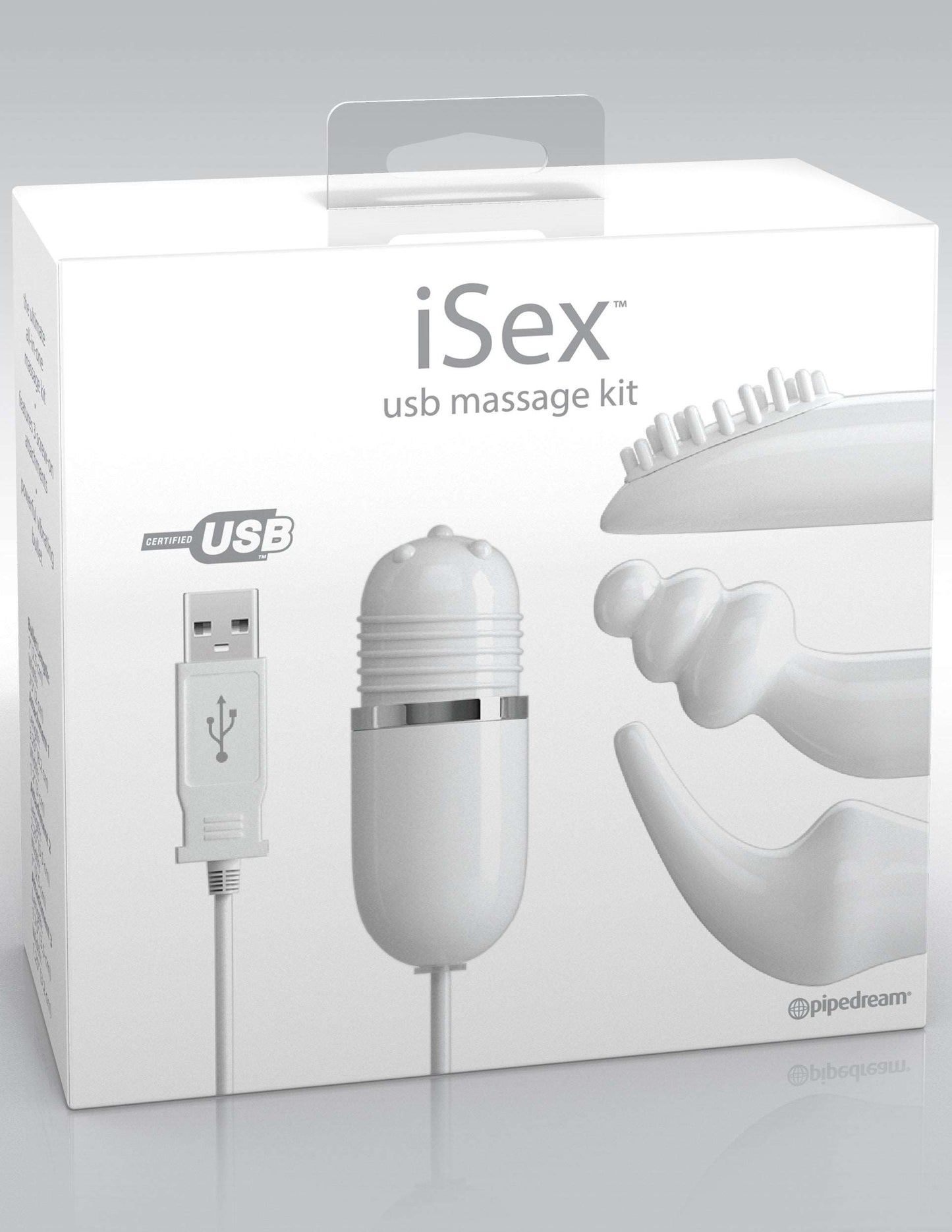 Pipedream iSex USB Massage Kit product packaging