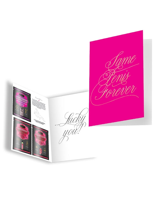 Same Penis Forever Greeting Card