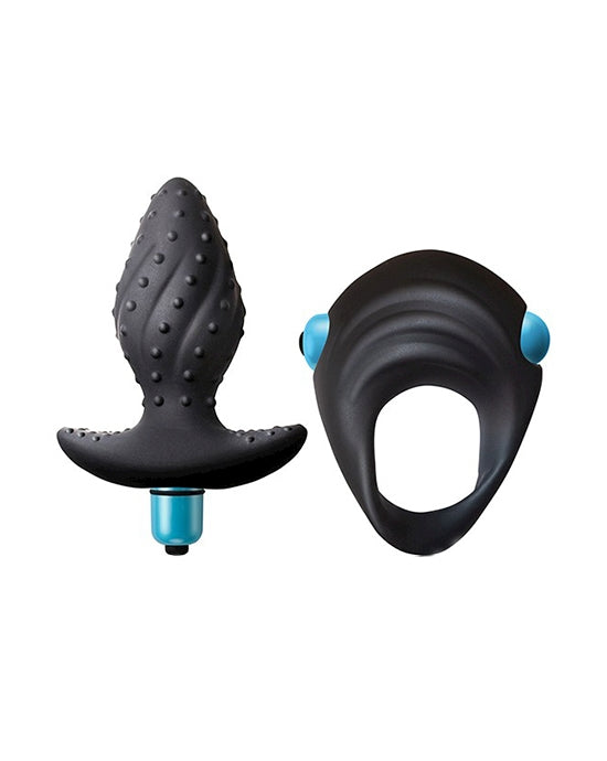 Vibrating Cock Ring & Butt Plug Little Secret Vibrating Cock Ring & Butt Plug Little Secret