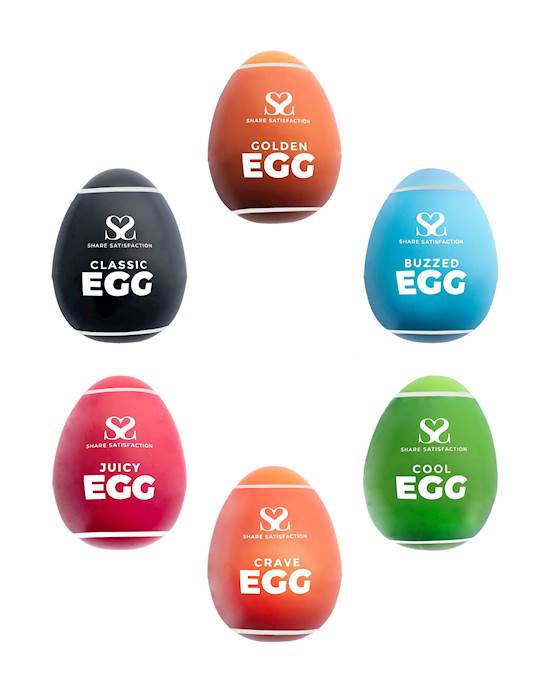 Share Satisfaction Masturbator Eggs Set