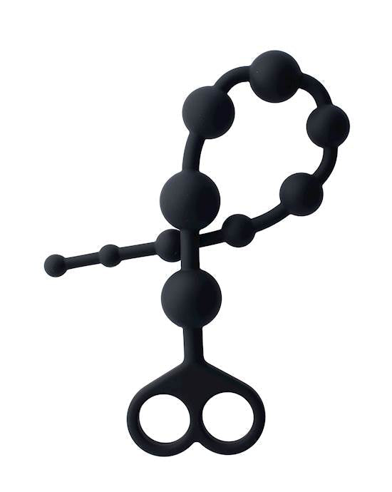 Share Satisfaction Anal Beads Sex Toys Share Satisfaction Black