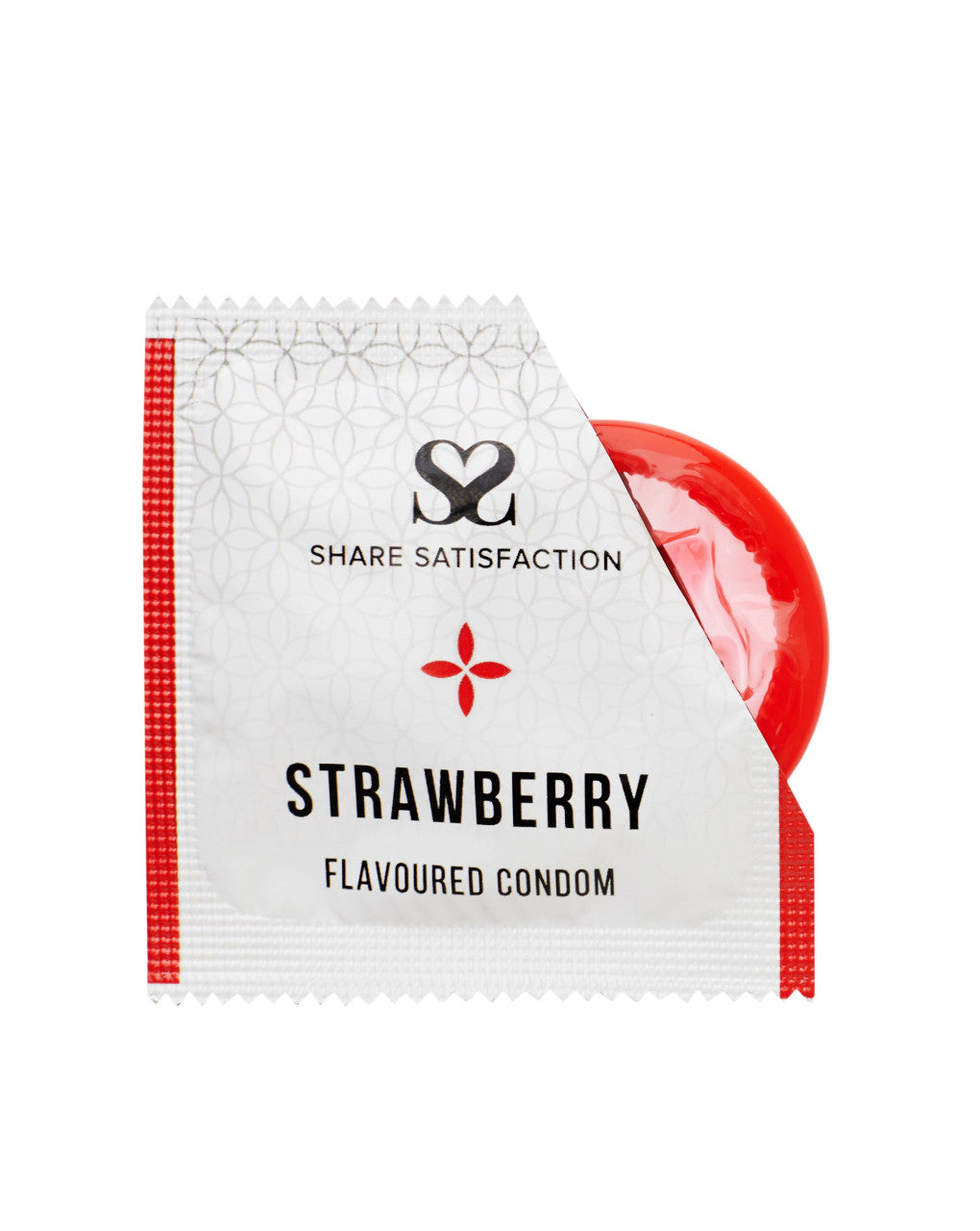 Share Satisfaction Strawberry Flavoured Condom Single
