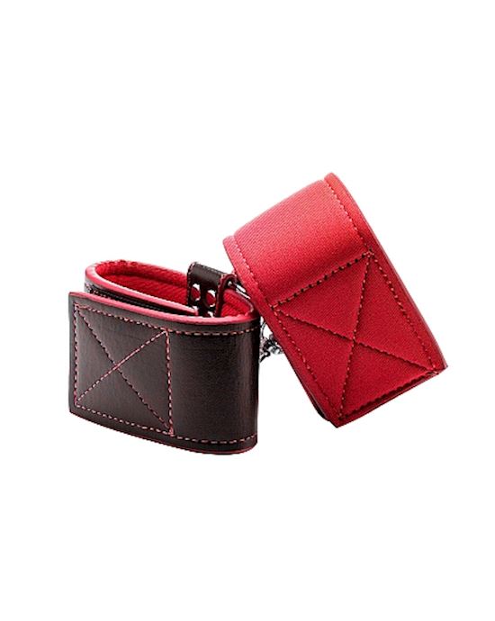 Reversible Ankle Cuffs Red