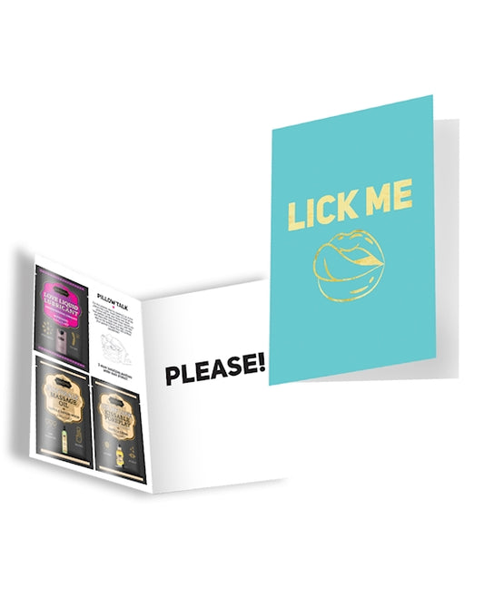 Lick Me Please Greeting Card