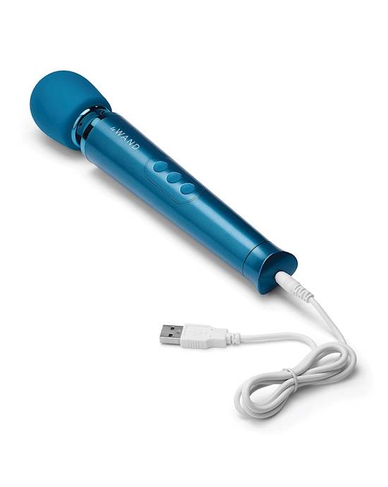 Le Wand Petite Massager Blue charger