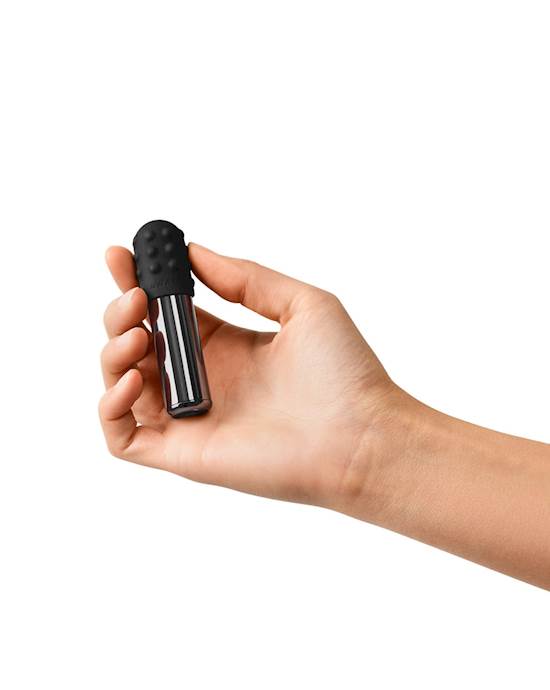 Le Wand Bullet Black product held in hand