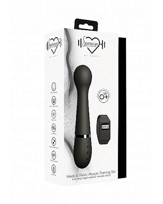 Shots Toys Kegel Wand Black product image packaging