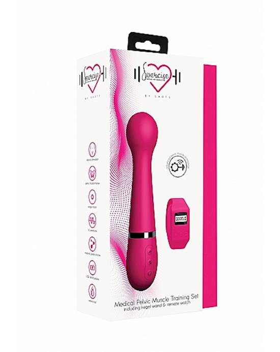 Shots Toys Kegel Wand Pink product image packaging