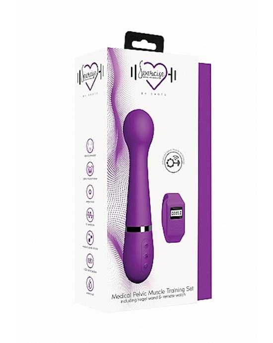 Shots Toys Kegel Wand Purple product image packaging