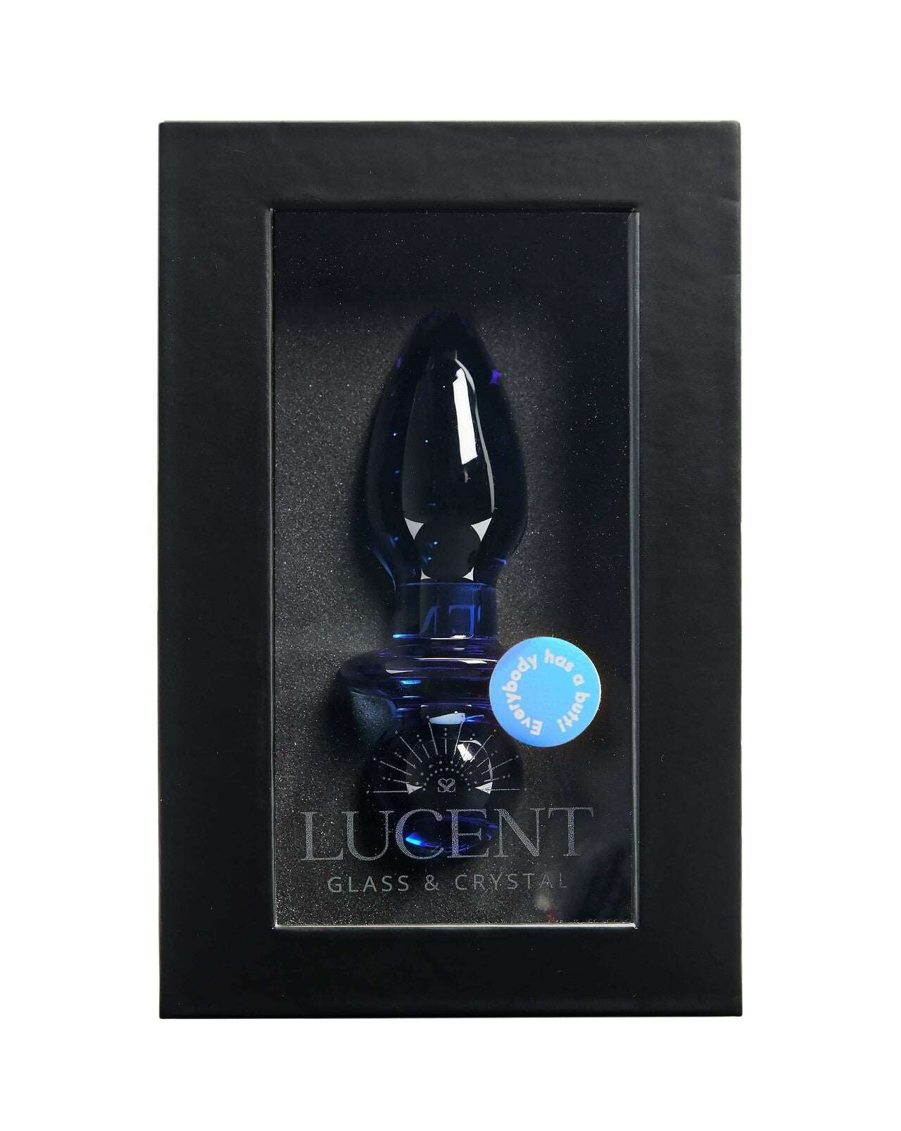 Lucent Azure Bulbed Glass Plug