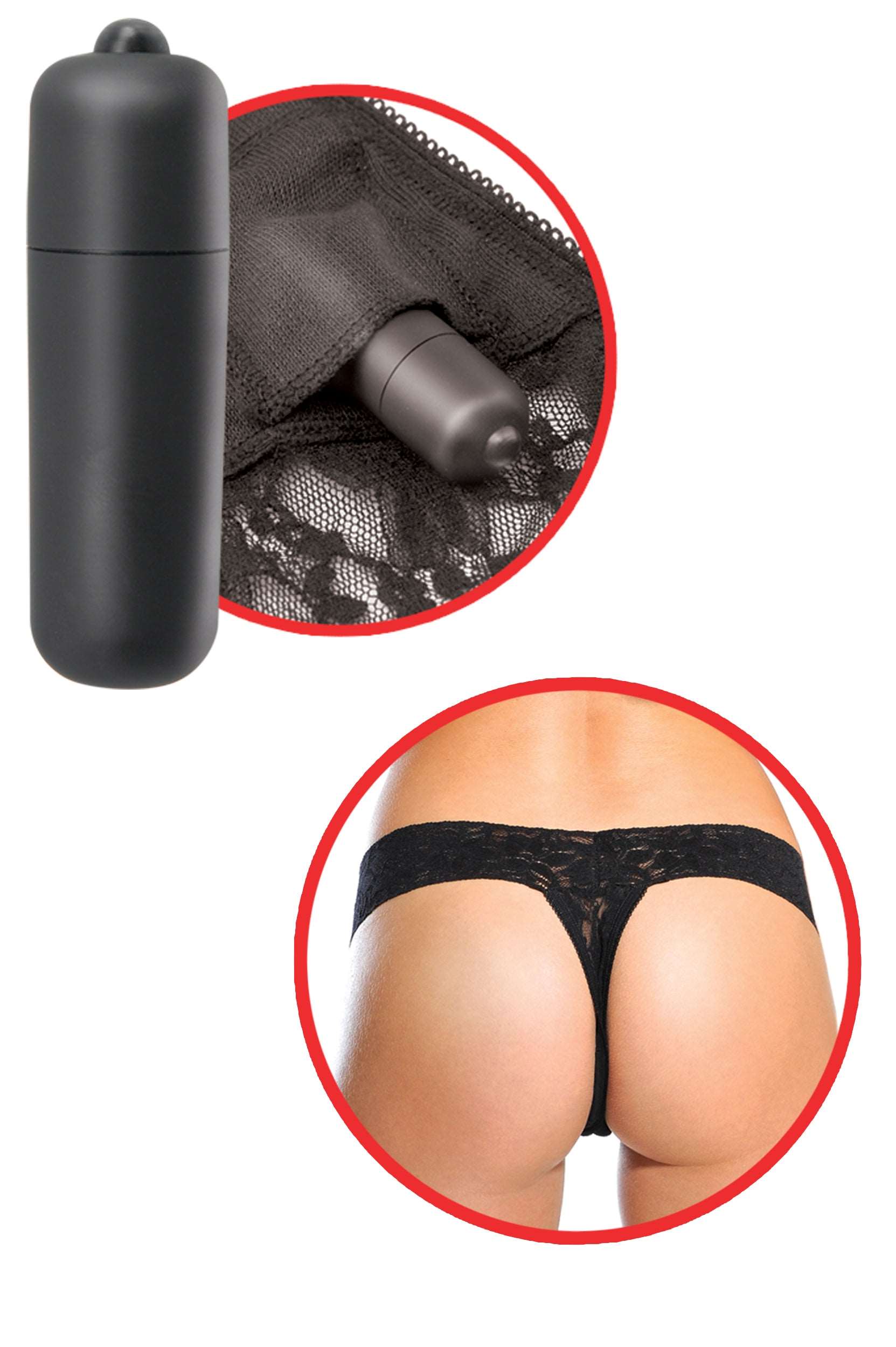 Fetish Fantasy Spank Me Vibrating Panties product image demonstration