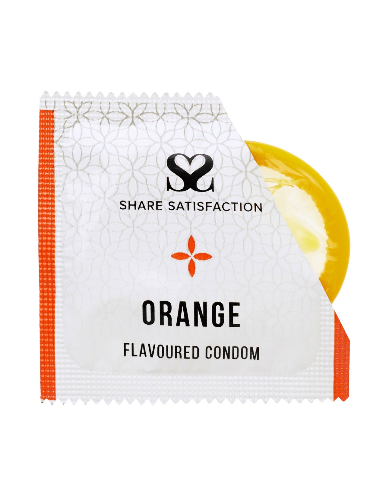 Share Satisfaction Orange Flavoured Condom Single