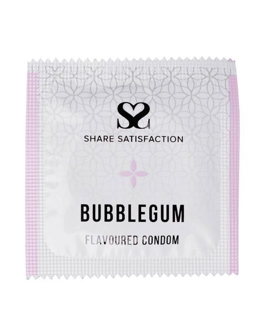 Share Satisfaction Bubblegum Flavoured Condom Single