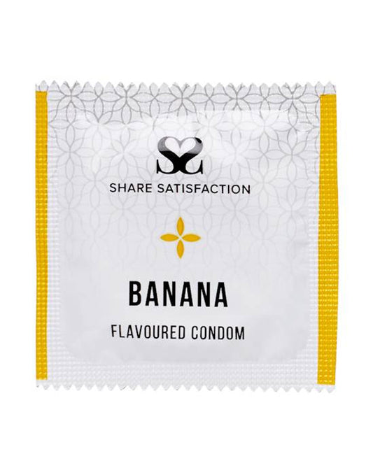 Share Satisfaction Banana Flavoured Condom Single