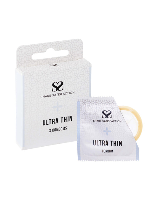 Share Satisfaction Ultra Thin Condom 3 Pack